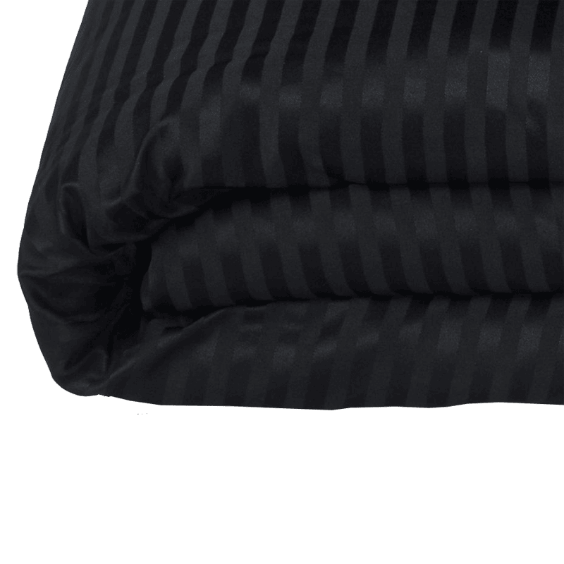 COUETTE RAYÉE SATINÉE NOIRE – Image 5