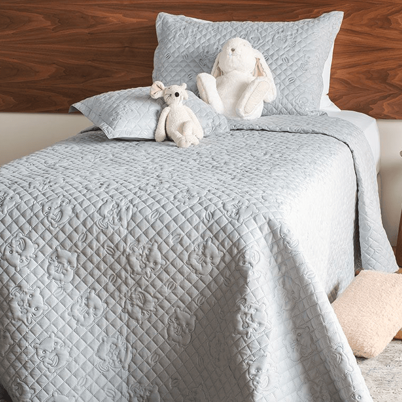 COUVRE-LIT GARÇON BLEU GRIS – Image 2