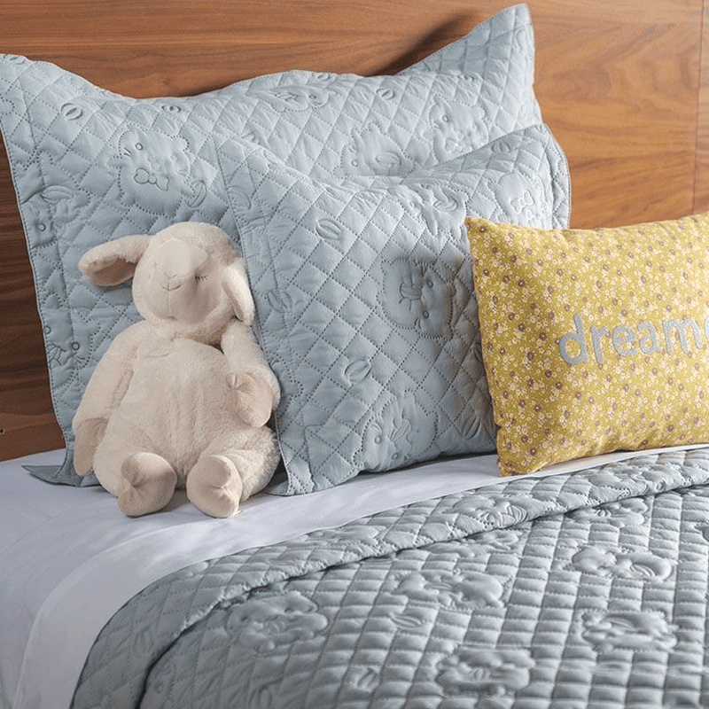 COUVRE-LIT GARÇON BLEU GRIS – Image 3